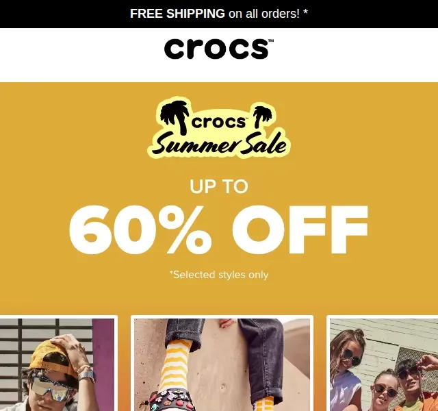 Crocs letní výprodej: slevy až 60 % – červenec 2026 | Nuslet.cz