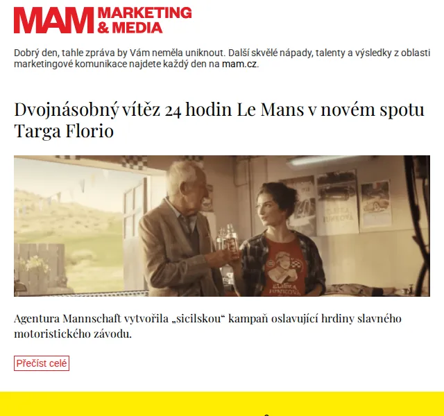 Marketing & Media: Sicilská kampaň Mannschaft – červenec 2026 | Nuslet.cz