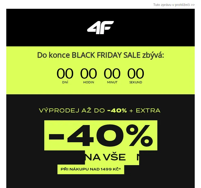 4Fstore.cz: -40 % na vše – prosinec 2024 | Nuslet.cz