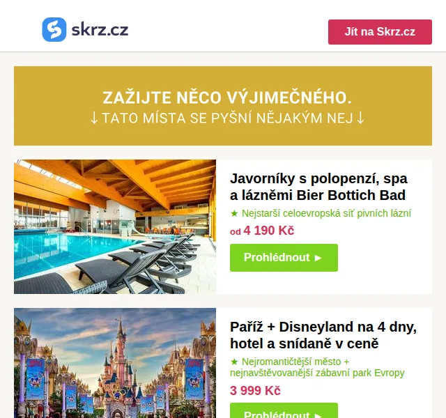 Vánoce na Skrz: Výběr NEJ zážitků a lázní – červen 2026 | Nuslet.cz