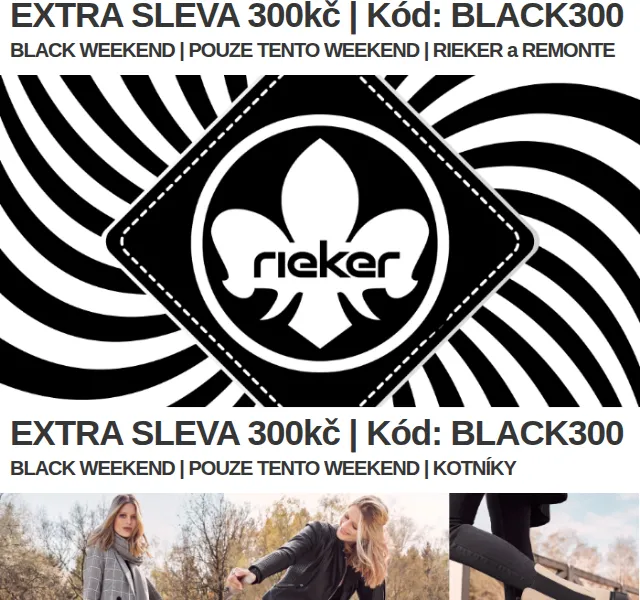Eliteshoes: Sleva 300 Kč na značky Rieker a Remonte – červenec 2026 | Nuslet.cz