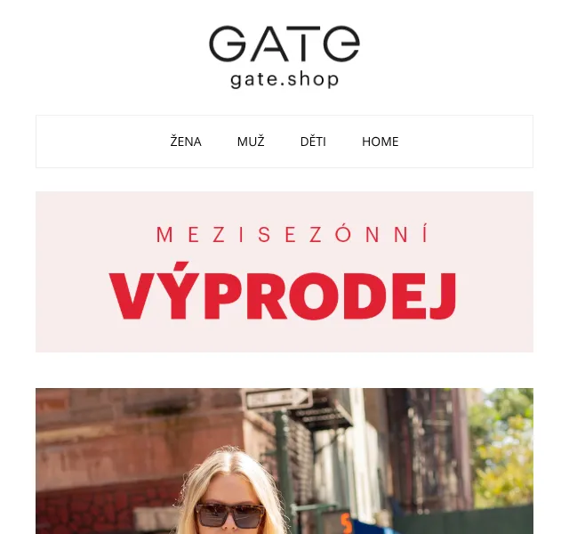 Gate.shop: dámské oblečení až -70 % – duben 2026 | Nuslet.cz