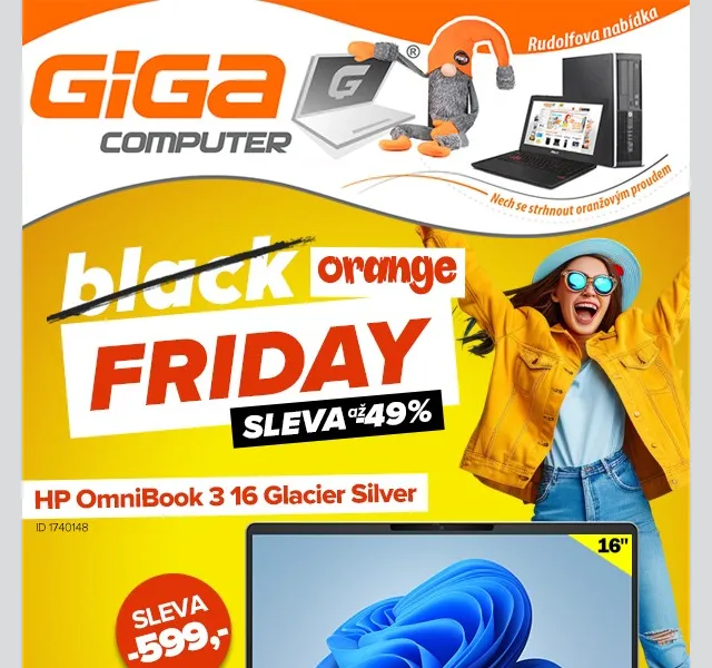 GIGACOMPUTER.cz: Black Orange Friday letní výprodej – červenec 2026