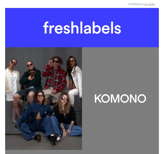 Freshlabels: Komono brýle a kraťasy Carhartt WIP – červenec 2026 | Nuslet.cz
