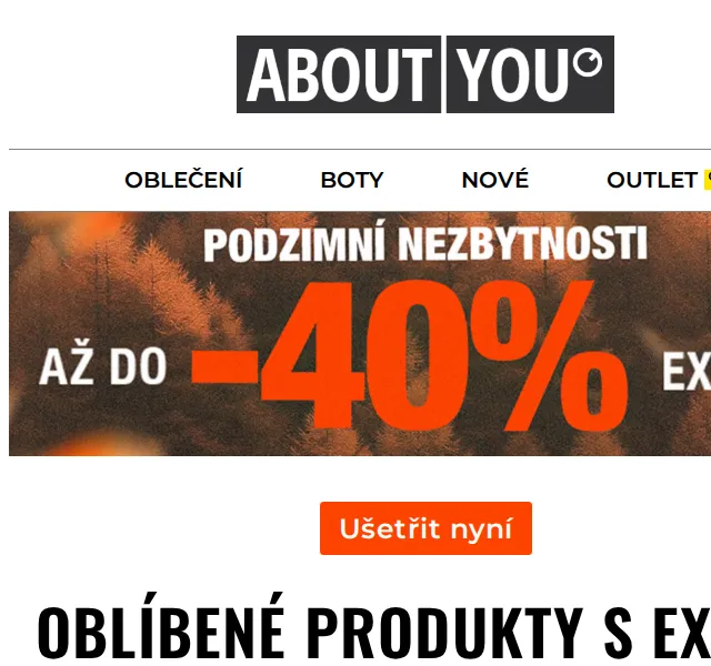 ABOUT YOU: Sleva až 40 % na podzimní novinky – červenec 2026 | Nuslet.cz