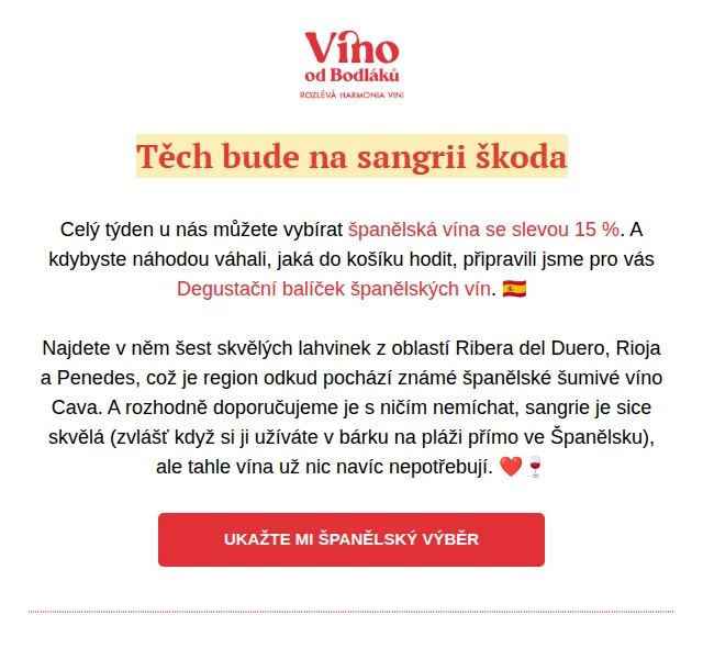 Jitka za Víno od Bodláků: 15% sleva na španělská vína – červenec 2026 | Nuslet.cz