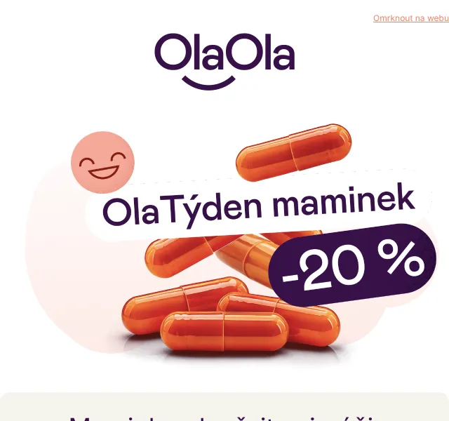 OlaOla: vitamíny a doplňky pro ženy – 20 % sleva | květen 2026