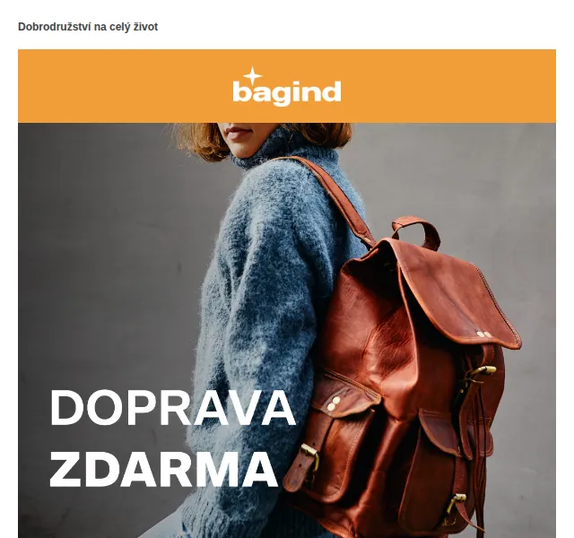 Bagind: Doprava zdarma do 14. 11. – červen 2026 | Nuslet.cz