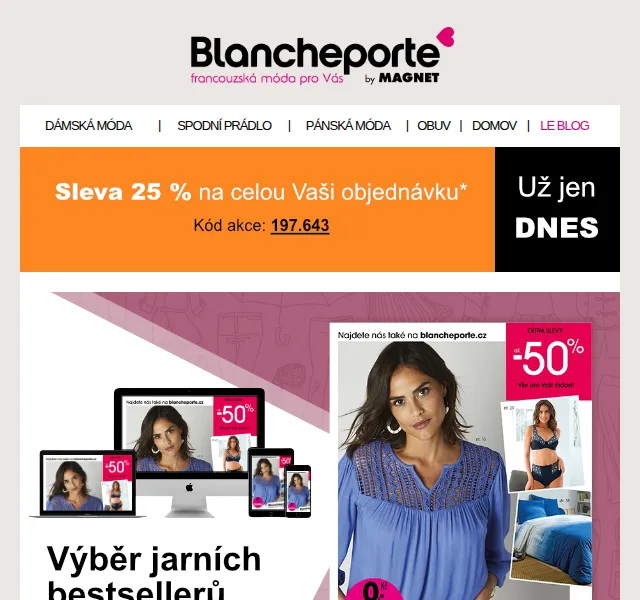 Blancheporte: Až -50 % na jarní eKatalog – červen 2026 | Nuslet.cz