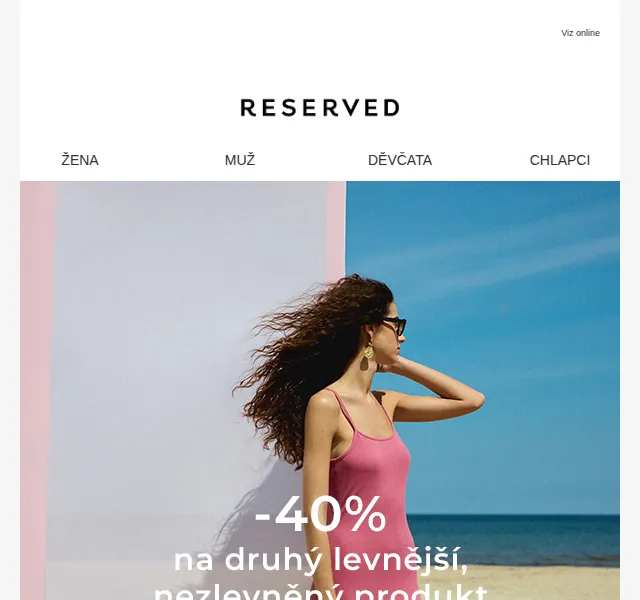 RESERVED: -40 % na druhý produkt – červen 2026 | Nuslet.cz