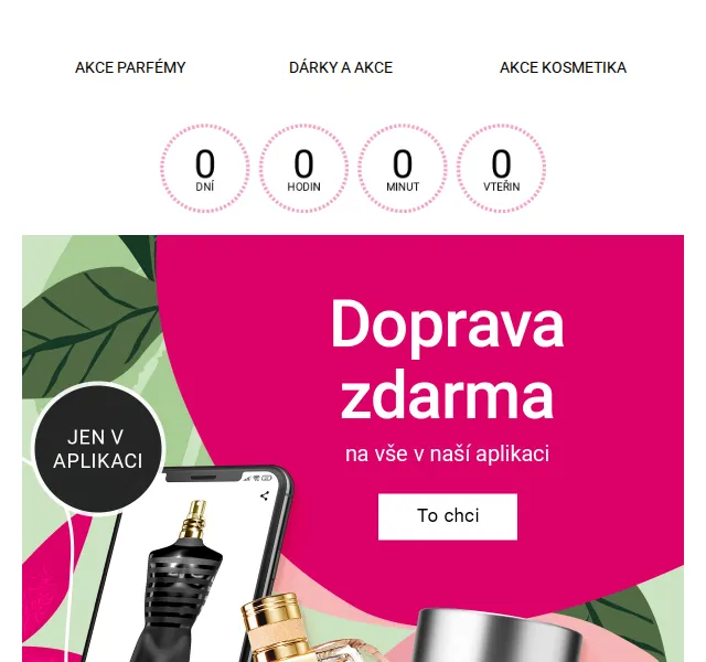 Notino: Doprava zdarma na vše v appce – červen 2026 | Nuslet.cz