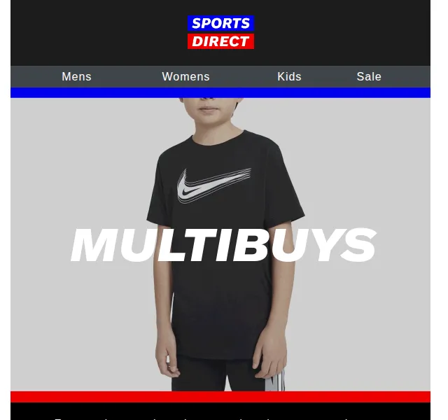 Sportsdirect.com: Multibuys akce od 25 % – červen 2026 | Nuslet.cz
