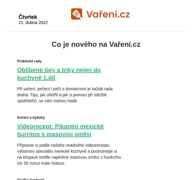 Vaření.cz: Nové recepty jako Kuřecí na slanině a nivě – červen 2026 | Nuslet.cz