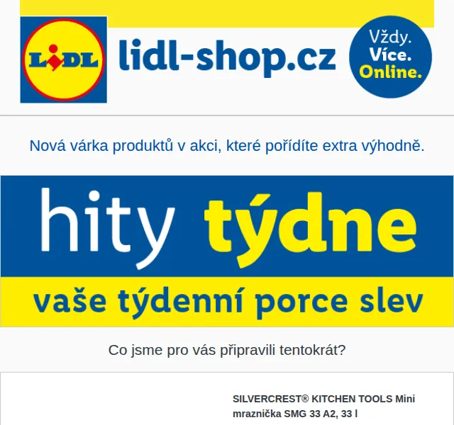 Lidl: Pondělní hity se slevou až 60 % – červenec 2026 | Nuslet.cz