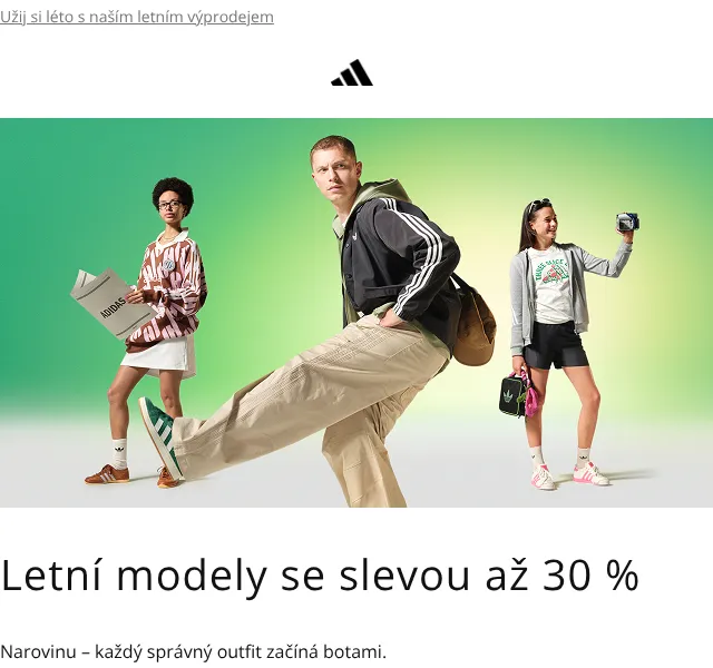 Adidas: Letní modely se slevou až 30 % – červenec 2026