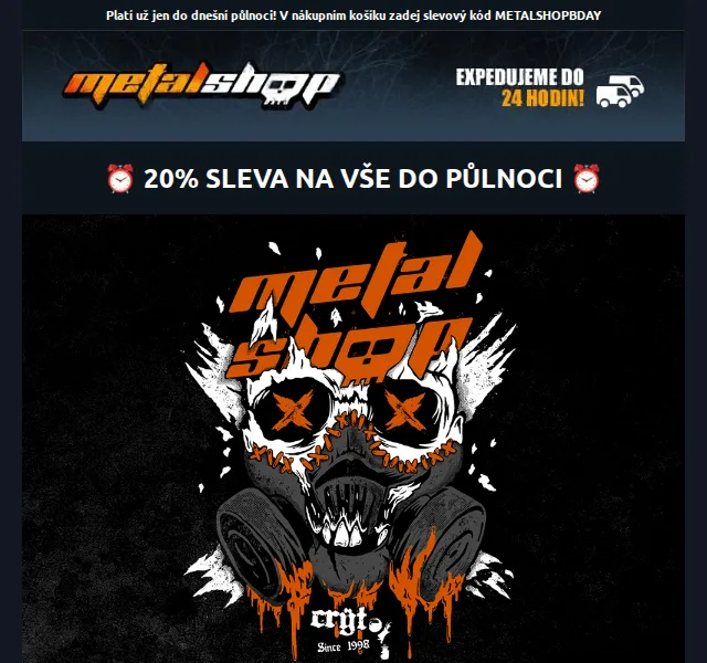 METALSHOP: 20% sleva na vše – červen 2026 | Nuslet.cz