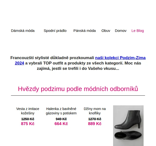 Blancheporte: Až -50 % na hvězdy podzimu – červen 2026 | Nuslet.cz