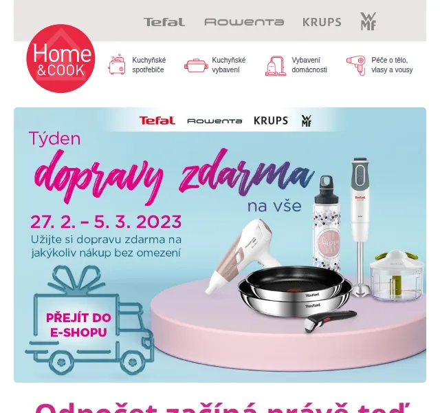 Home & Cook: Týden dopravy zdarma – červen 2026 | Nuslet.cz