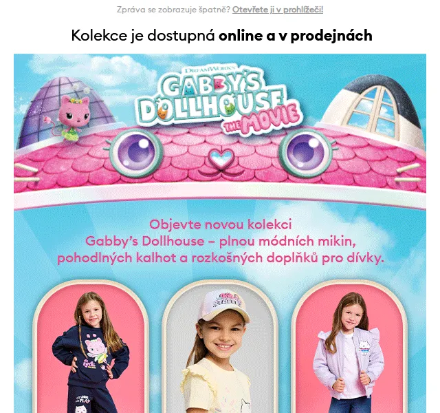 Sinsay: Gabby's Dollhouse kolekce – červenec 2026 | Nuslet.cz