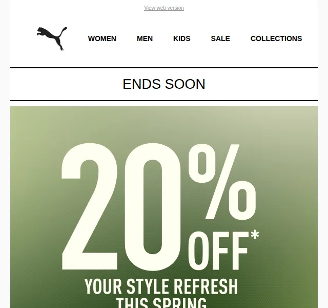 PUMA: 20% sleva na Spring Deals – červenec 2026 | Nuslet.cz