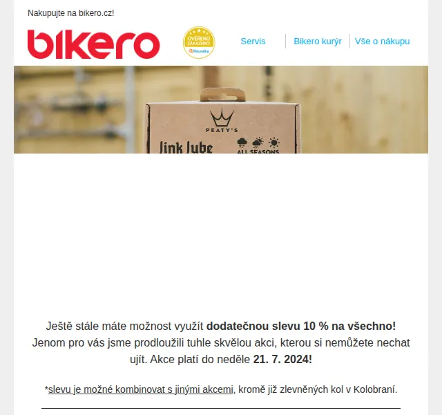 czbikero: Sleva 10 % na vše – červenec 2024 | Nuslet.cz