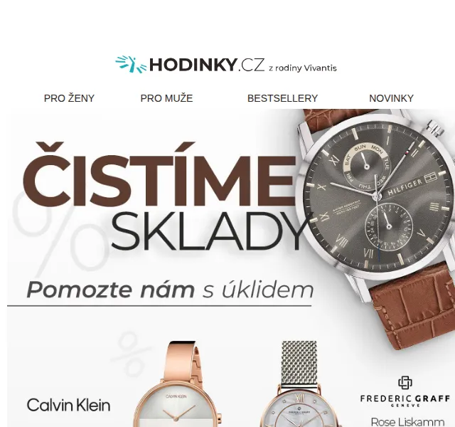 Hodinky.cz: Letní výprodej se slevami až 86 % – červenec 2026 | Nuslet.cz