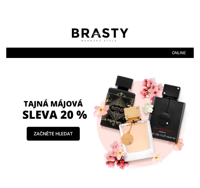 www.BRASTY.cz: 20% sleva na parfémy – květen 2022 | Nuslet.cz