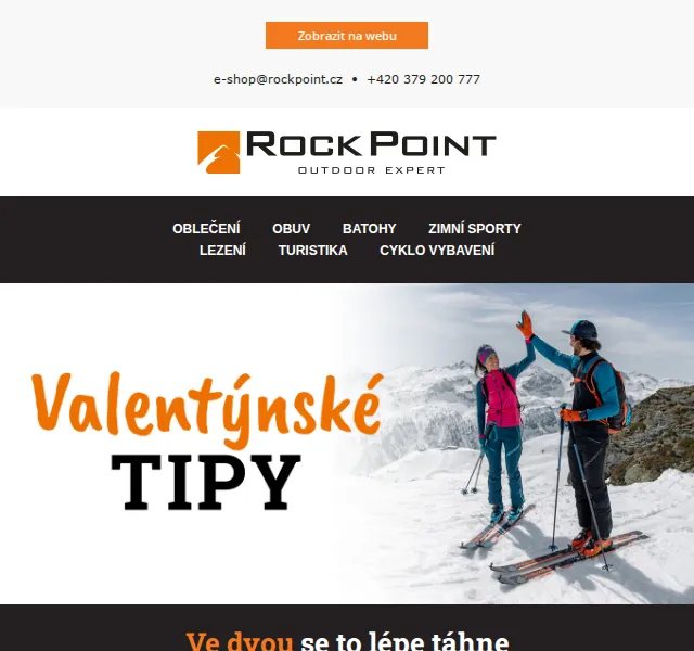 Rock Point: Valentýnské tipy a slevy na outdoor – červen 2026 | Nuslet.cz