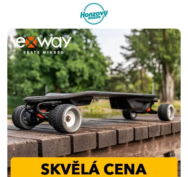 Honzovy Longboardy: Exway Flex SE Riot za bezkonkurenční cenu – červenec 2026 | Nuslet.cz