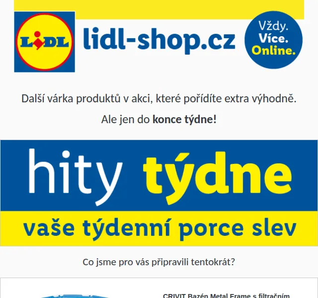 Lidl: Čtvrteční hity slevy až 57 % – červenec 2026 | Nuslet.cz