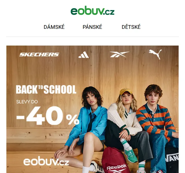 eobuv.cz: Slevy do -40 % na boty a batohy – červenec 2026 | Nuslet.cz