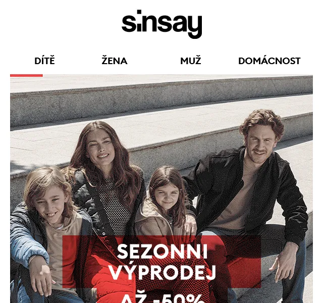 Sinsay: Sezónní výprodej až -50 % – červen 2026 | Nuslet.cz