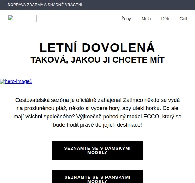 ECCO: letní obuv pro pláž i hory – červenec 2026 | Nuslet.cz