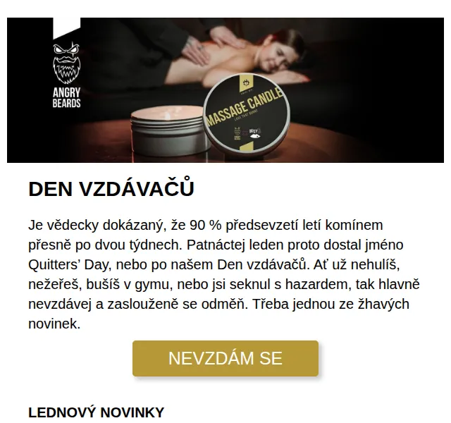 Angrybeards: Nové boxerky a masážní svíčka – červenec 2026 | Nuslet.cz