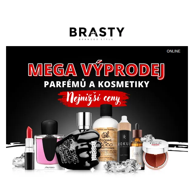 Brasty: Poslední šance na vůně a kosmetiku – červenec 2026 | Nuslet.cz