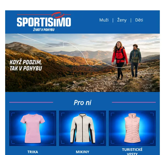 Sportisimo.cz: Podzimní výbava – trika, mikiny, bundy