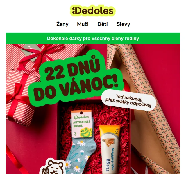 Dedoles: Vánoční dárky od 121 Kč – červenec 2026 | Nuslet.cz
