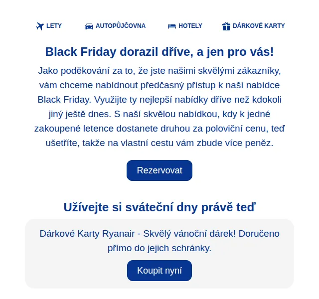 Ryanair: 2. letenka za polovinu – kód uvnitř – červenec 2026 | Nuslet.cz