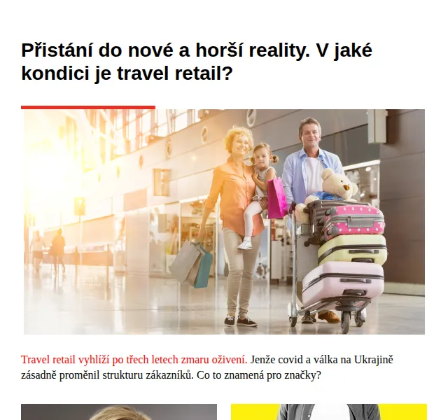 Marketing & Media: Potíže pro travel retail – červen 2026 | Nuslet.cz