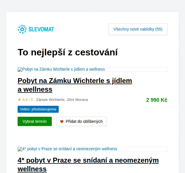 Slevomat: 4* pobyt v Praze se snídaní a neomezeným wellness – červen 2026 | Nuslet.cz