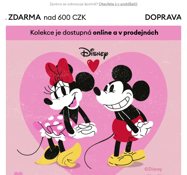 Sinsay: Valentýnská kolekce s Disney – červenec 2026 | Nuslet.cz