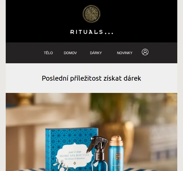 Rituals: Dárek zdarma k nákupu nad 1200 Kč – červenec 2026 | Nuslet.cz