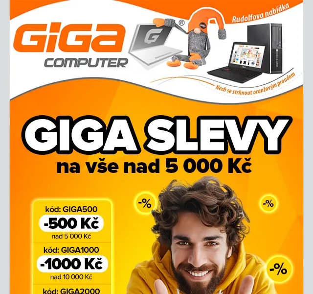 GIGACOMPUTER.cz: Slevy až 2000 Kč – květen 2026 | Nuslet