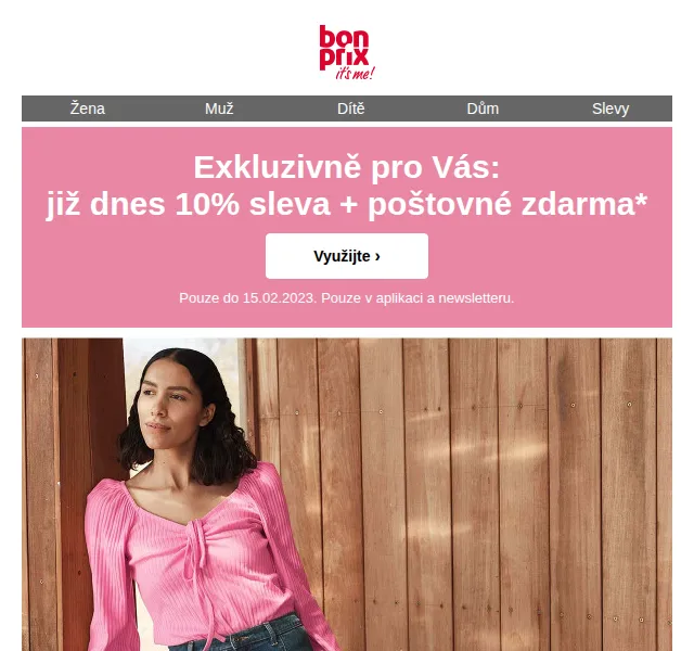 bonprix: 10% sleva + poštovné zdarma – červen 2026 | Nuslet.cz