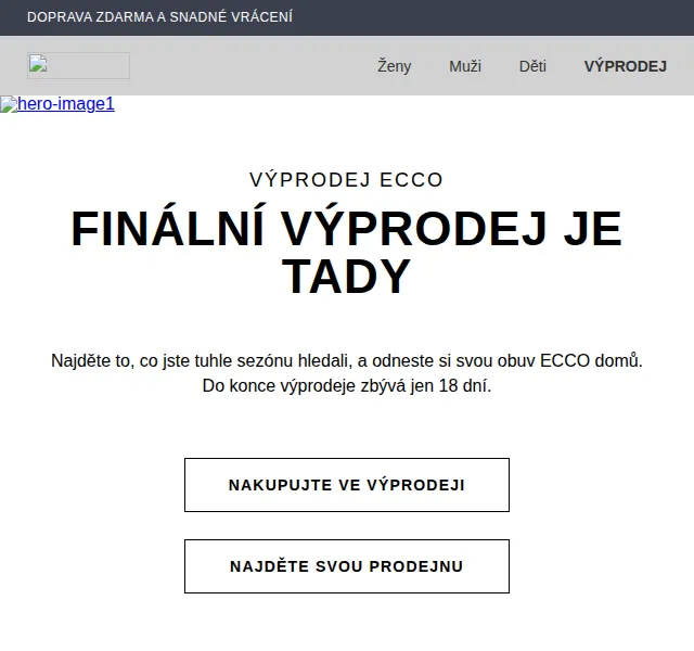 ECCO: finální výprodej se slevami až 50 % – červen 2026 | Nuslet.cz