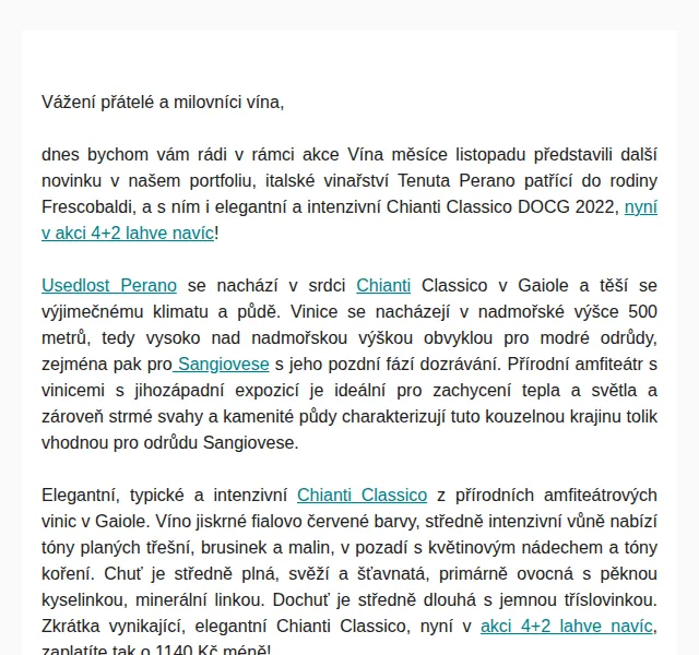 Premier Wines & Spirits: Chianti Classico 2022 4+2 lahve – listopad 2023 | Nuslet.cz