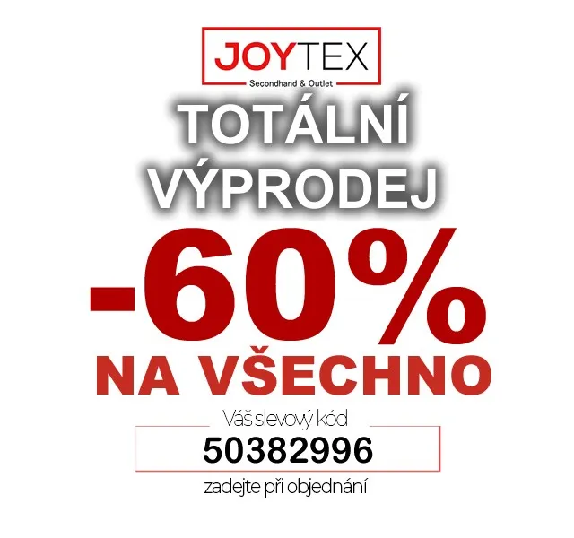 JoyTex: Totální výprodej skladu sleva 60 % – červen 2026 | Nuslet.cz