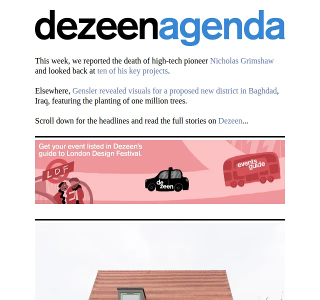 Dezeen Daily: Architektonické novinky a projekty – červenec 2026 | Nuslet.cz