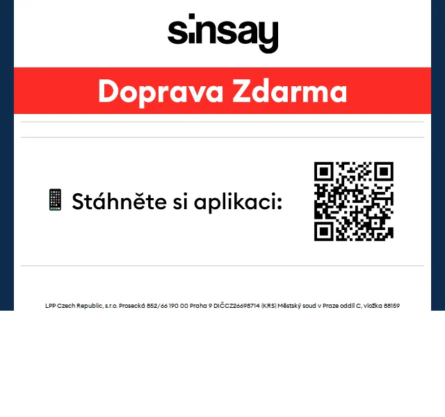 Sinsay: -10% na vše – červenec 2026 | Nuslet.cz