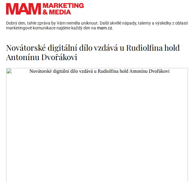 Marketing & Media: Dvořákova Praha digitální instalace – červenec 2026 | Nuslet.cz
